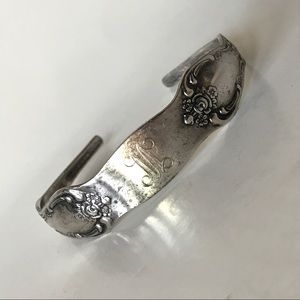 Oneida Spoon Bracelet Cuff Silver Plated WM Rogers